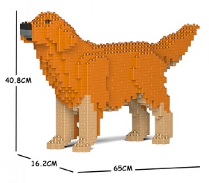 Golden Retriever Medium - Dog Lego (Dark Gold)